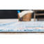 Tapis bleu / doré Rosamonde-31821372