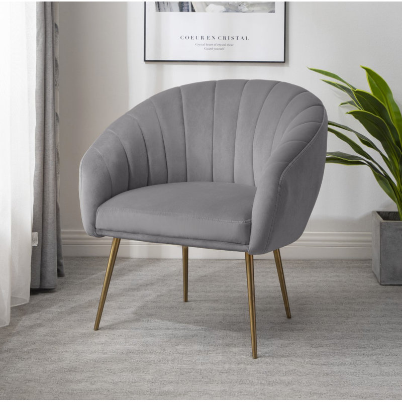 Jaylynn Upholstered Accent Chair, Grey