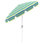 Parasol de patio blanc 8,5 pi avec nervures en fibre de verre et collier inclinable à Séville bord de mer Sunbrella
