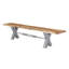 Iron Label Solid Wood Bench-46777406-47500968