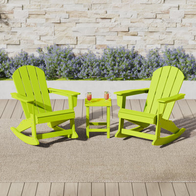 Laguna Rocking Outdoor Adirondack Chair With Table