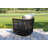 Aniston 5 - Piece Black Rope And Teak Seating Group With Sunbrella® Cushions