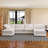 Double-Layer Cushion Modern Large U-Shaped Modular Sofa