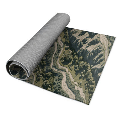 Tapis intérieur et extérieur gris Nature