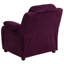 Deluxe Padded Contemporary Kids Recliner with Storage Arms-769427020