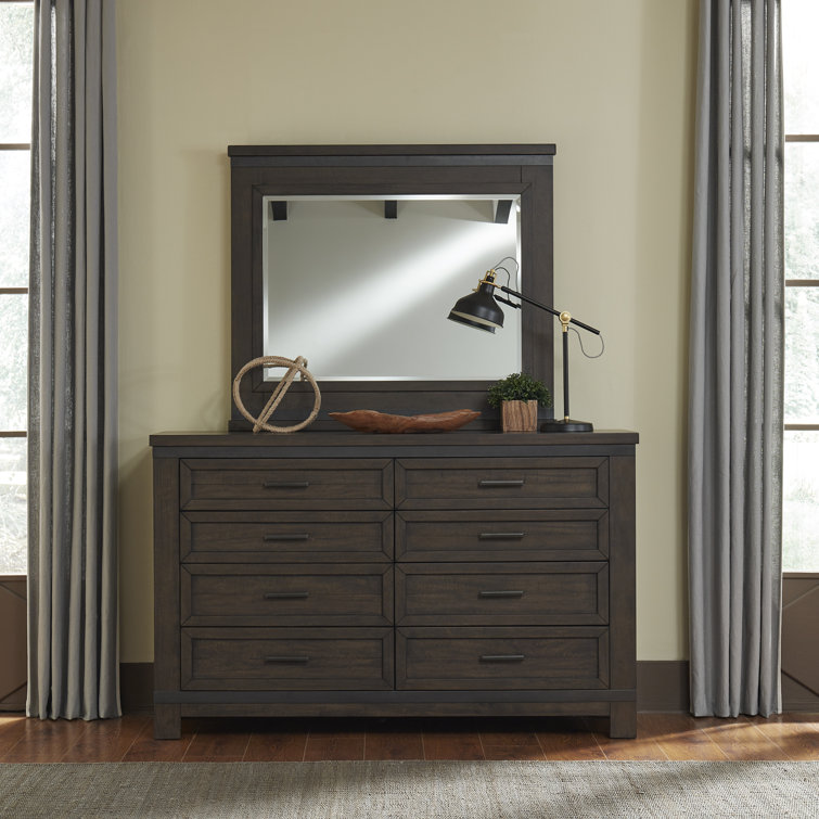 Hinnar 64'' W 8 - Drawer Dresser with Mirror