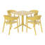 Ensemble repas carré pour 4 personnes-734013255