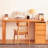 Brown Rectangular Solid Wood desk-87130148