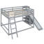 Lit superposé double avec échelle, glissade et tablettes, gris-1108355594