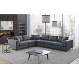 6 - Piece Upholstered Sectional