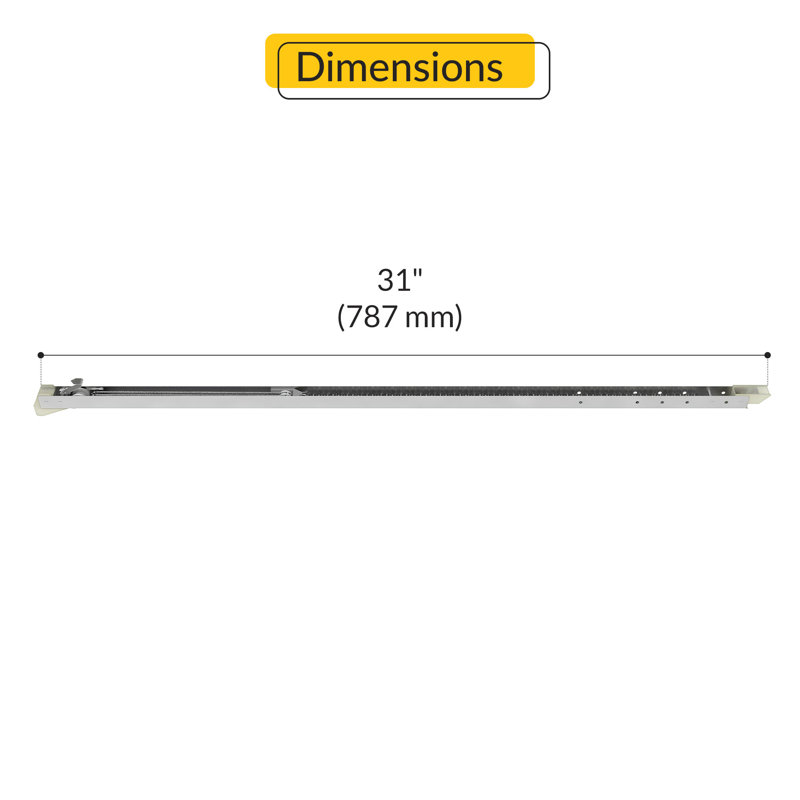  Balance de fenêtre pour fenêtre avec embout de 60 à 507 po et de 60 à 501, taille 31 po