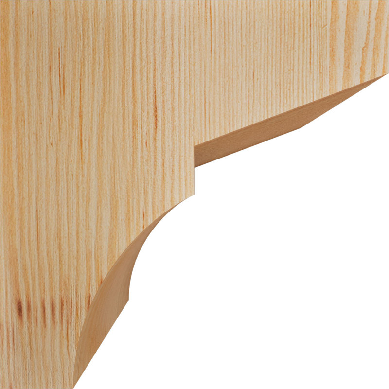 Corbeau Monterey, H 8 po x l 5,5 po x P 8 po, Sapin de Douglas, Lisse