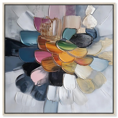 Chromatic Colorplay Canvas Modern Abstract Art by Art Remedy