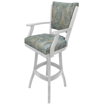 Très grand tabouret pivotant en bois Irminger
