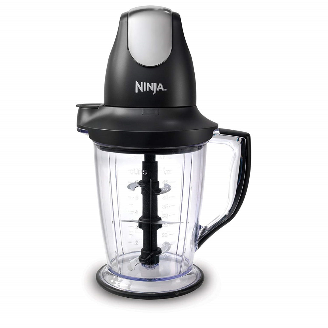 Ninja Blender/Food Processor with 450-Watt Base, 48oz Pitcher, 16oz Chopper Bowl, and 40oz Processor Bowl for Shakes, Smoothies, and Meal Prep,Black Ninja