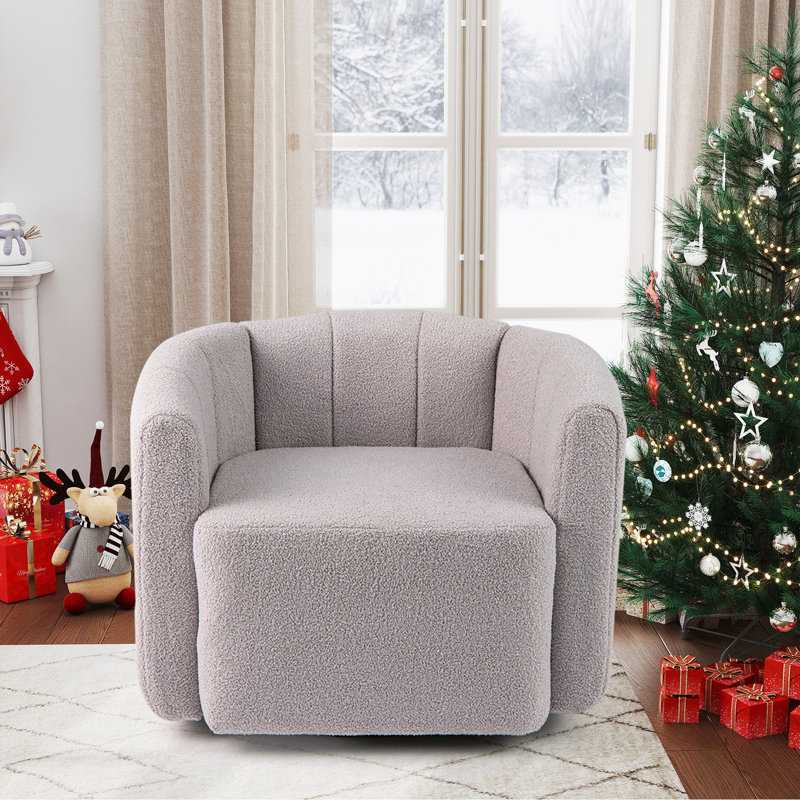 Upholstered Swivel Accent Chair