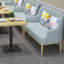 Banc rembourré en similicuir Light Luxury