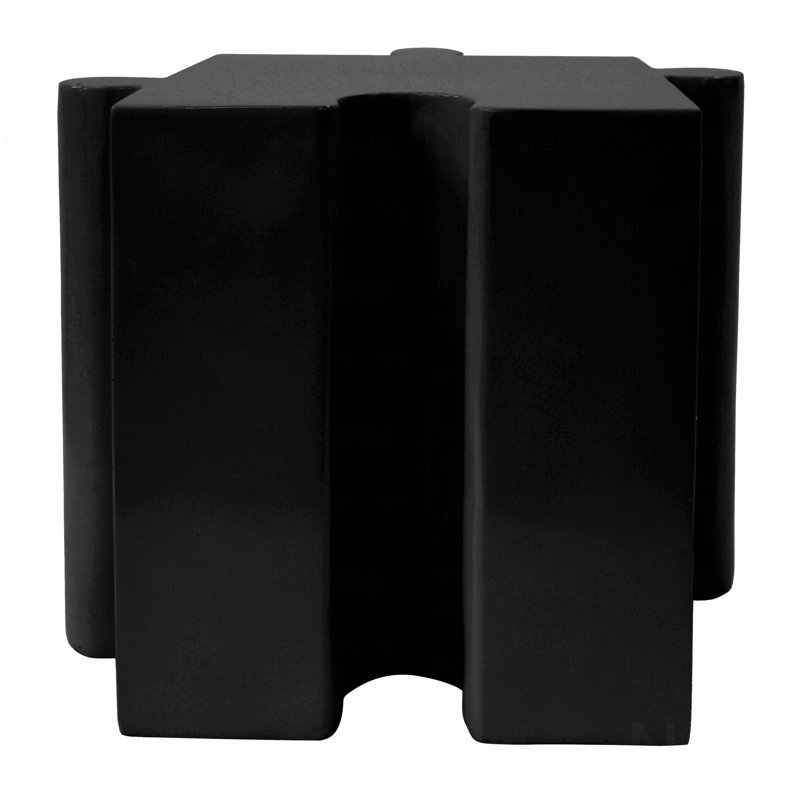 Table d'appoint de patio, table modulaire à bord convexe MGO - acheter simple ou combiner, Noir