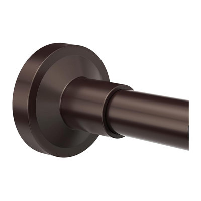 Shower Curtain Rod 32-75 Inches Adjustable, Non-Slip Spring Tension Shower Rod Stainless Steel For Bathroom, No Drilling,Bronze
