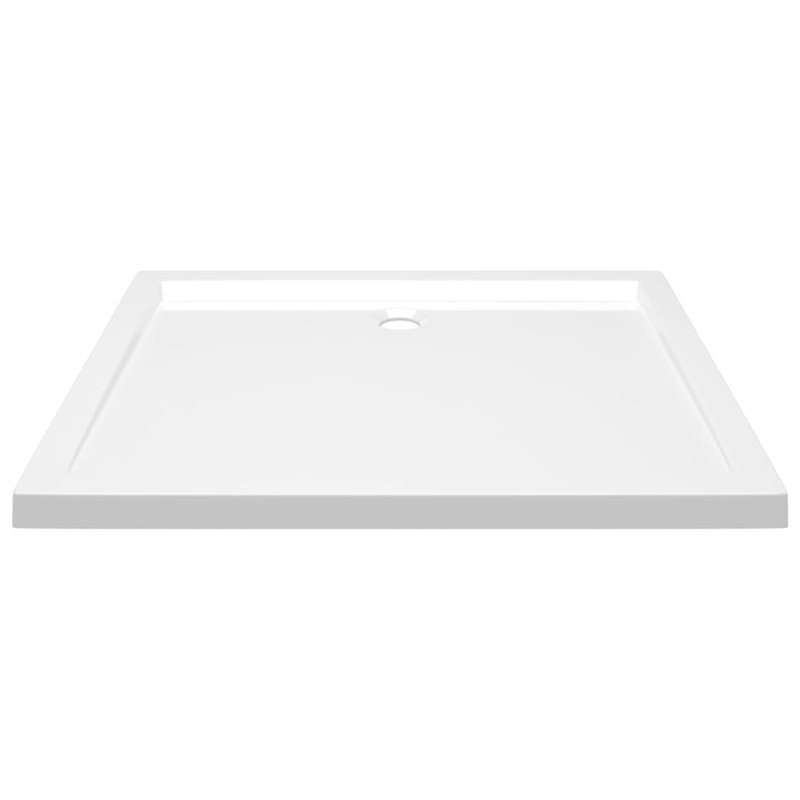Jamieson Plastic Shower Tray, 4cm H x 100cm W x 80cm D, Centre, White