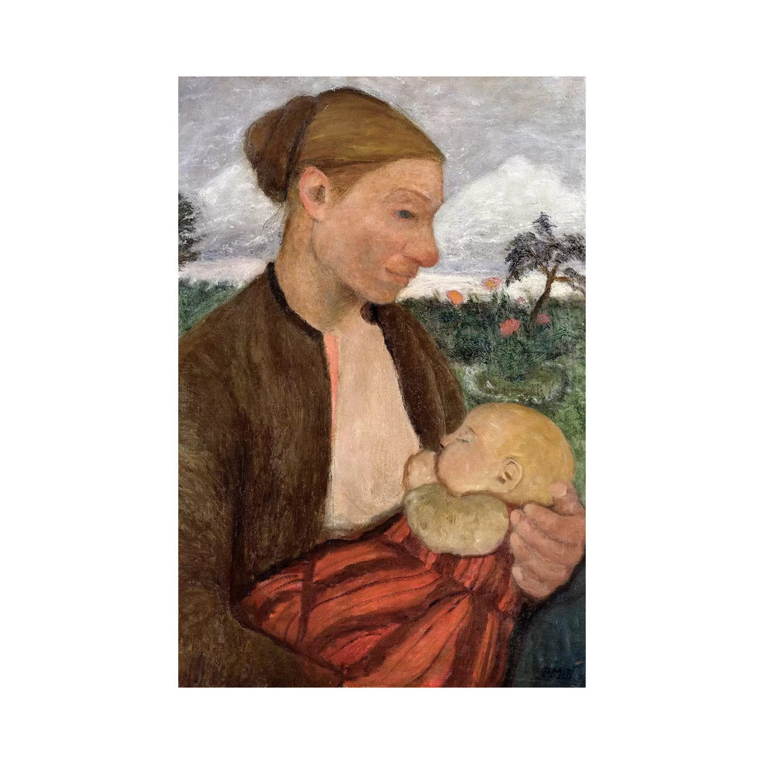 Mother And Child, 1903 by Paula Modersohn-Becker - Wrapped Canvas Painting