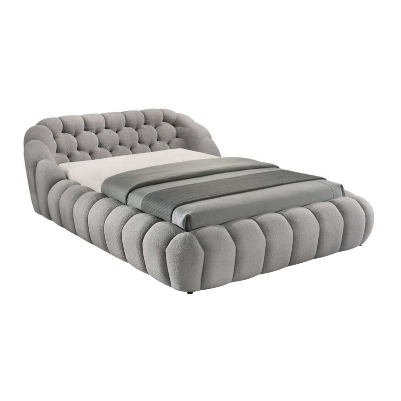 Queen Bed, Gray, Gray, Queen