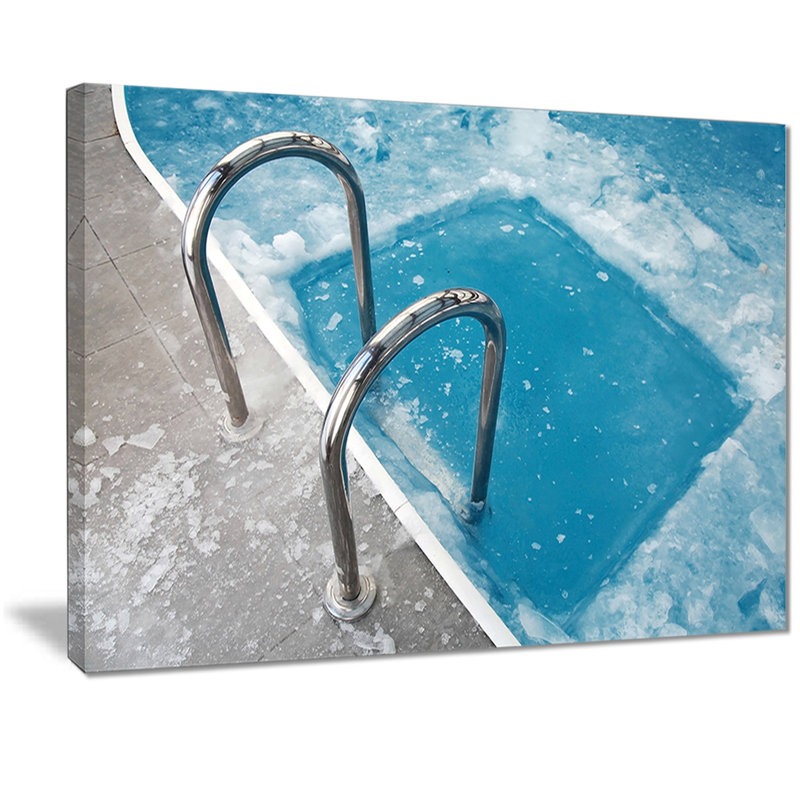 « ice nage blue pool », impression sur toile, H 20 po x l 20 po x P 1 po