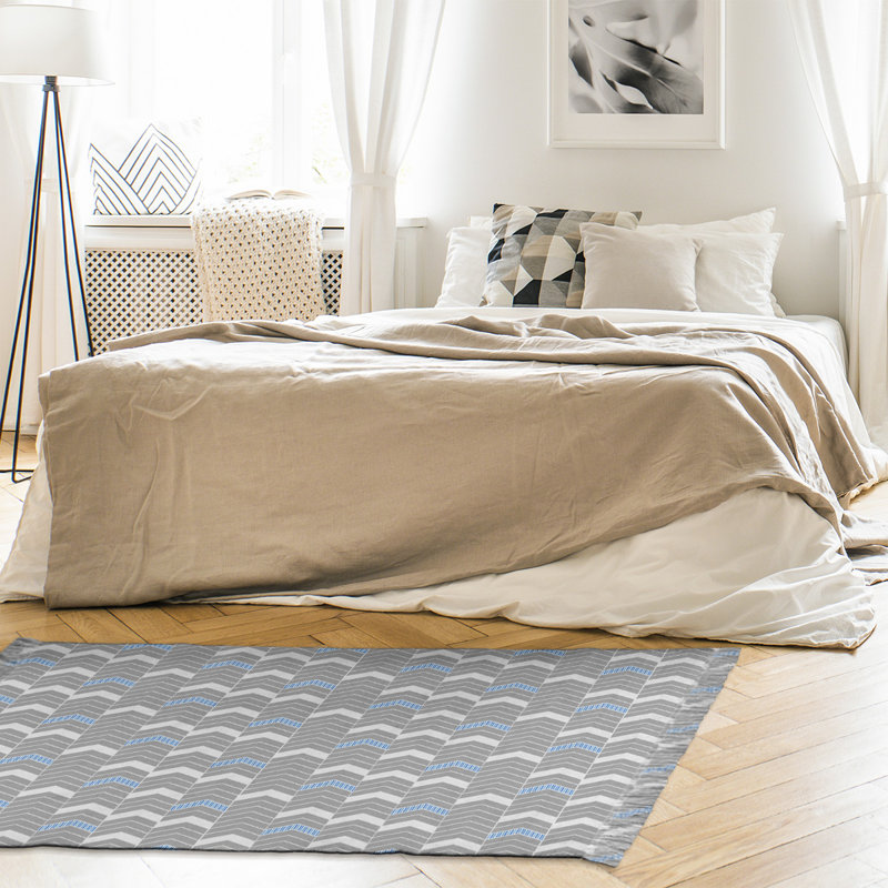 Chenille Chevron Indoor Rug, No