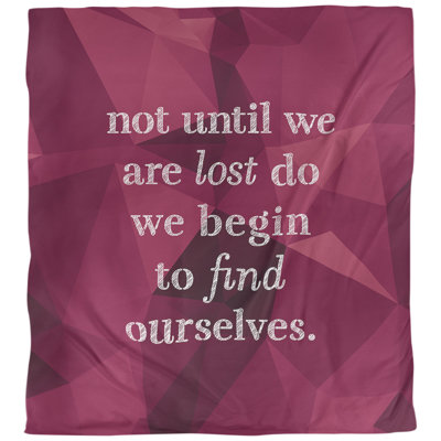 Housse de couette simple réversible Quotes Faux Gemstone Find Yourself