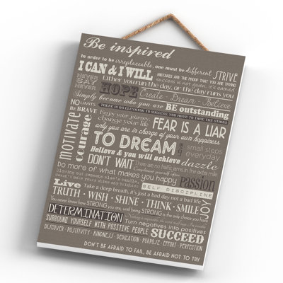 Be Inspired - Print on MDF