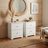 Blaklee 2-Drawer Solid and Manufactured Wood Nightstand-104597185