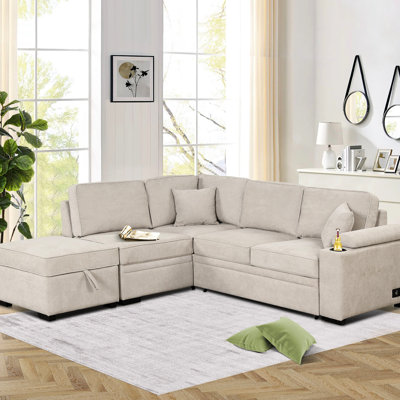 Upholstered 74.18 " Sofa Bed