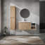 Meuble-lavabo mural sophistiqué avec caractéristiques pratiques