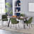 Phillipe Modern Fabric Upholstered Dining Chair with Spring-551845357