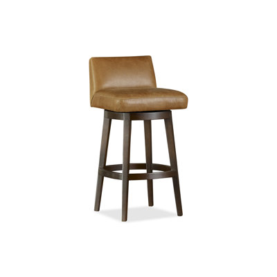Upholstered Stool with Solid Wood Frame