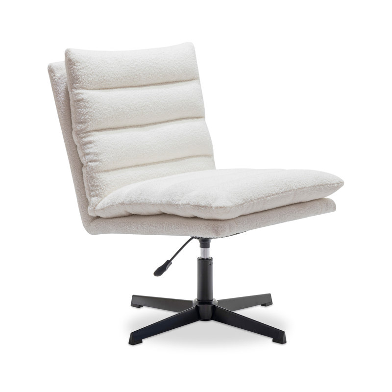 Fauteuil d'appoint pivotant à 360 ° Teddy, Beige
