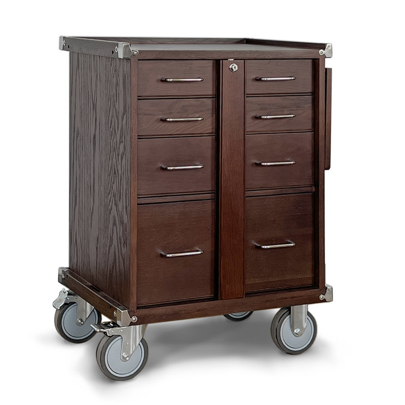 Gerstner International R20 Chest – Rolling Base in Dark Oak, Built to Pair with GI Chests for Expanded Storage