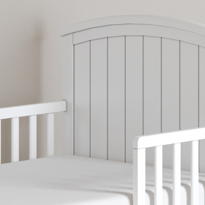 Lit pour tout-petit Hampton, Blanc mat