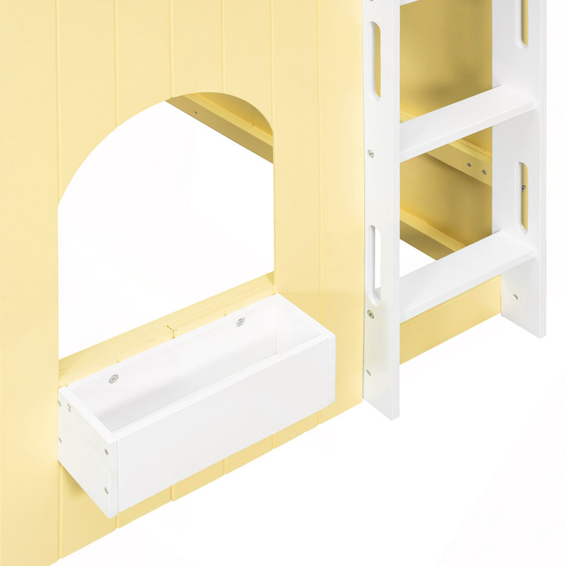 Lit mezzanine avec guirlande lumineuse DEL, Primevère