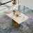Menifee Modern Rectangular Sintered Stone Dining Table With Pedestal Base-114543723
