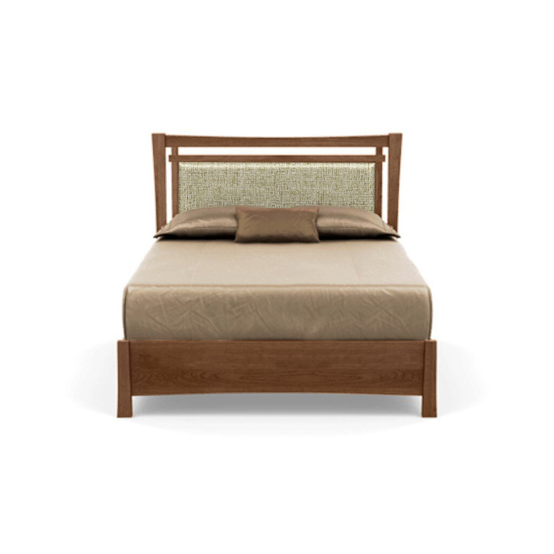 Monterey Upholstered Platform Storage Bed, Queen, Saddle Cherry, Nile