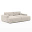 Double chaise longue Phoenix, beige