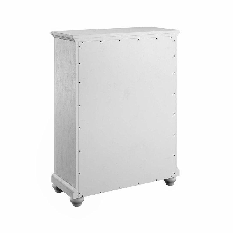 Gray Coastal 7-Drawer Chest with Classic Knobs