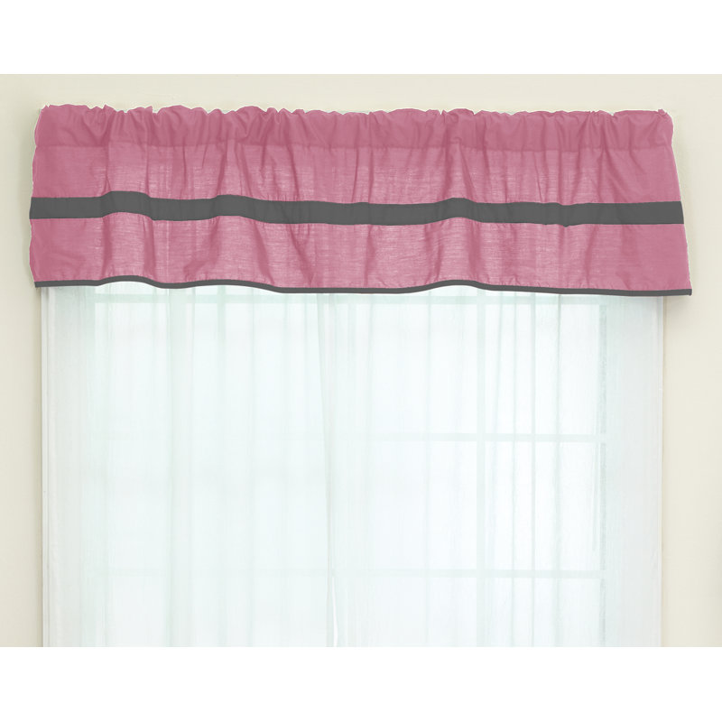 Jupe de fenêtre 72 po Tingley, Rose / Gris