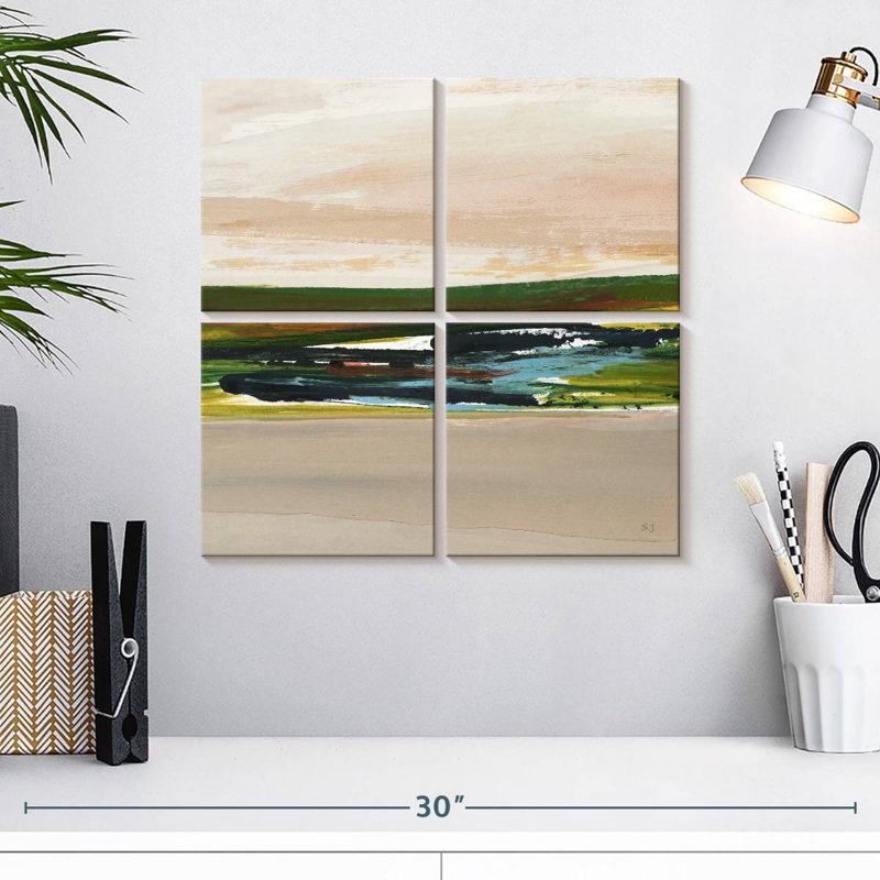 Green Is My Valley I, 18" H x 18" W