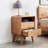 16.5"W Solid Oak Fully-assembled Nightstand with 2 Drawers-102298772-105848663