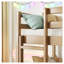 Lit superposé triple en bois d'hévéa massif, cadre de lit superposé en bois à 3 niveaux avec garde-corps et échelle, lit superposé robuste pour enfants, adolescents et adultes, aucun sommier nécessaire-1155478909