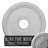 Endurathane Diane Ceiling Medallion, 18"OD x 3 5/8"ID x 1 1/8"P (Fits Canopies up to 5 3/8"), Hand-Painted Ultra Pure White Crackle Finish-73157100