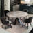 Modern Simple Round Marble Dining Table Sets-105511137