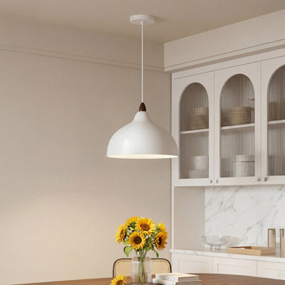 1 - Light Natural Dome Pendant
